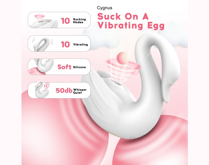 White Cygnus Suck Vibrator