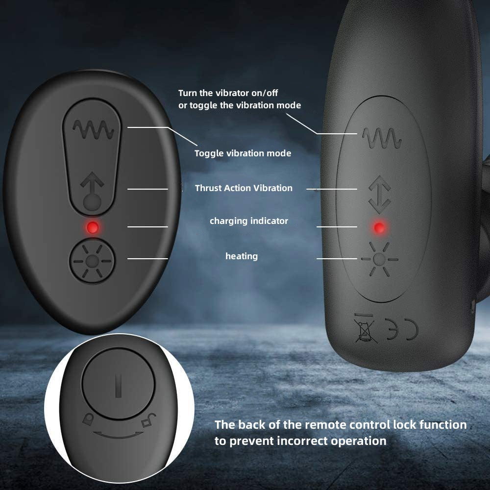 Teleskop -Vibrator Fernbedienung Prostata -Massager Männlicher weiblicher Masturbator