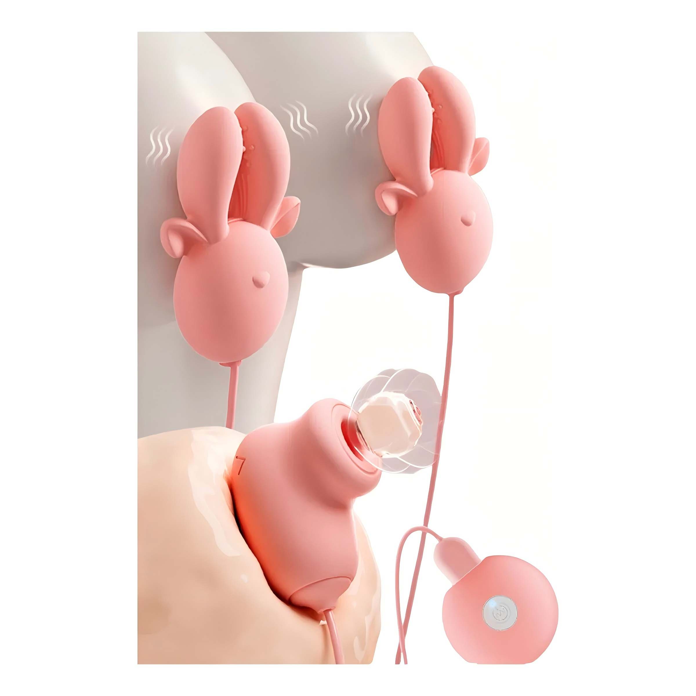 Multi-frequency vibration breast clamp