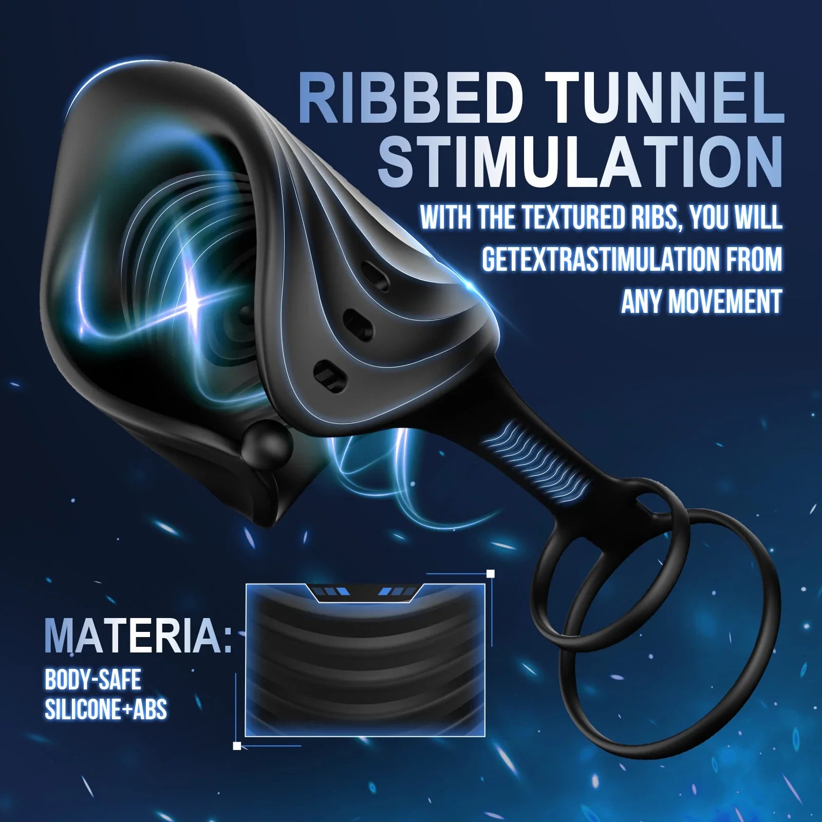 App Control inalámbrico Cock Ring Vibrador ajustable Entrenador de pene masculino
