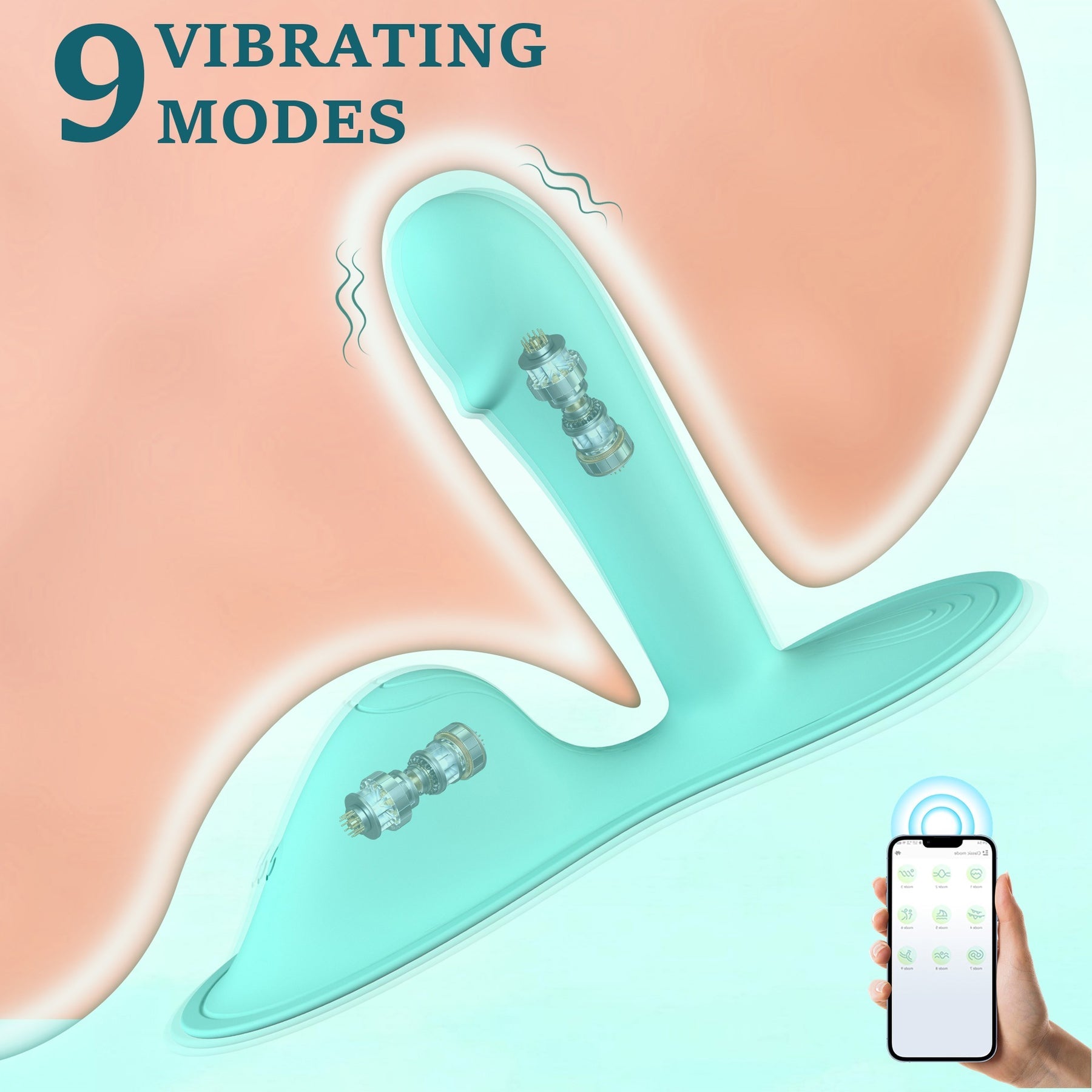 Reitstil-Kissen G Spot Vibrator für intensive klitorale G-Punkt-Analstimulation mit App