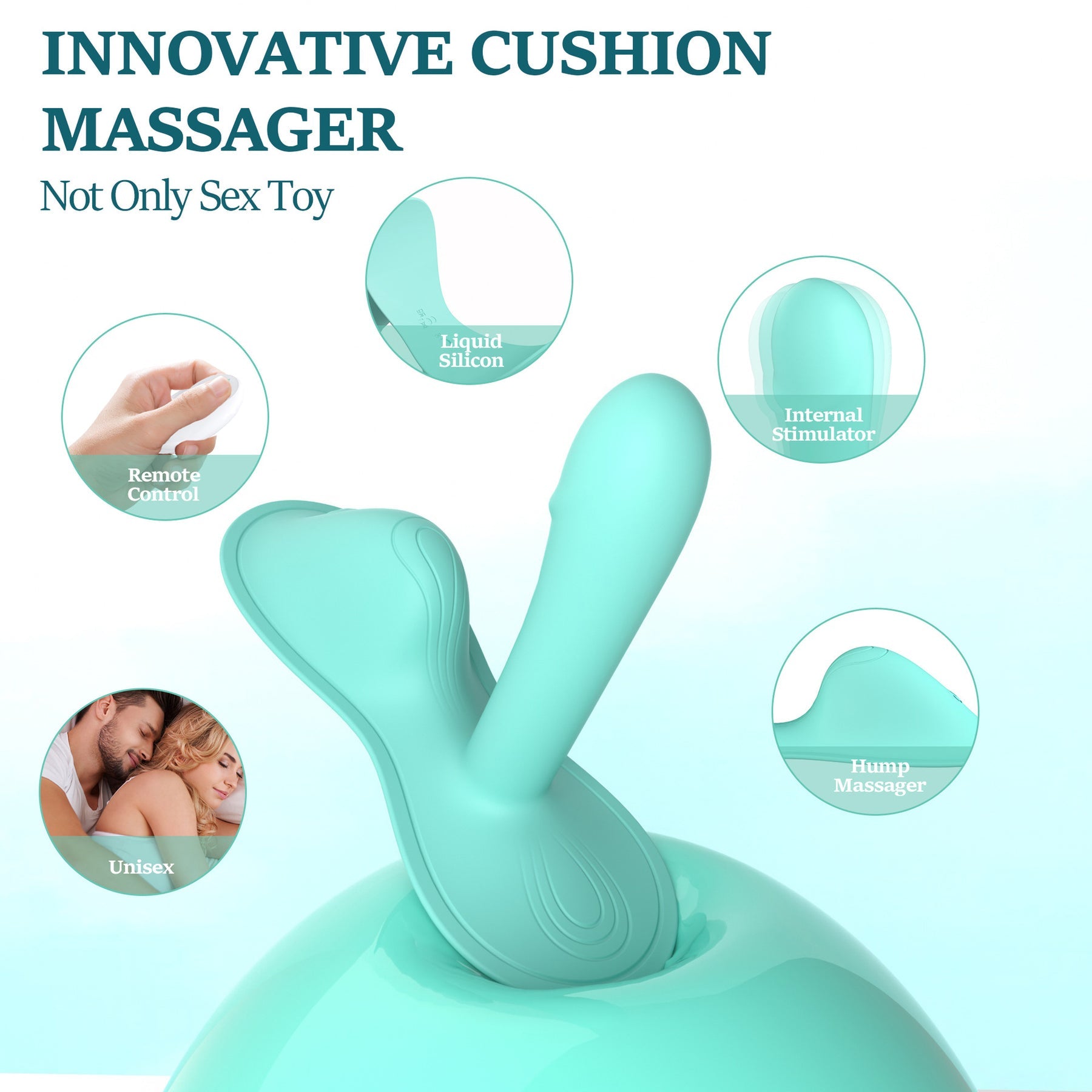 Reitstil-Kissen G Spot Vibrator für intensive klitorale G-Punkt-Analstimulation mit App