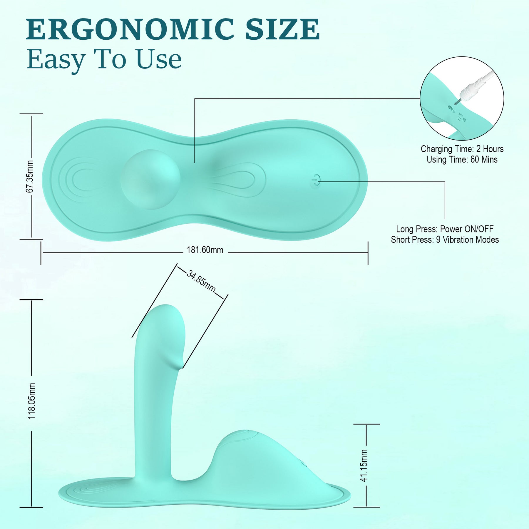 Reitstil-Kissen G Spot Vibrator für intensive klitorale G-Punkt-Analstimulation mit App