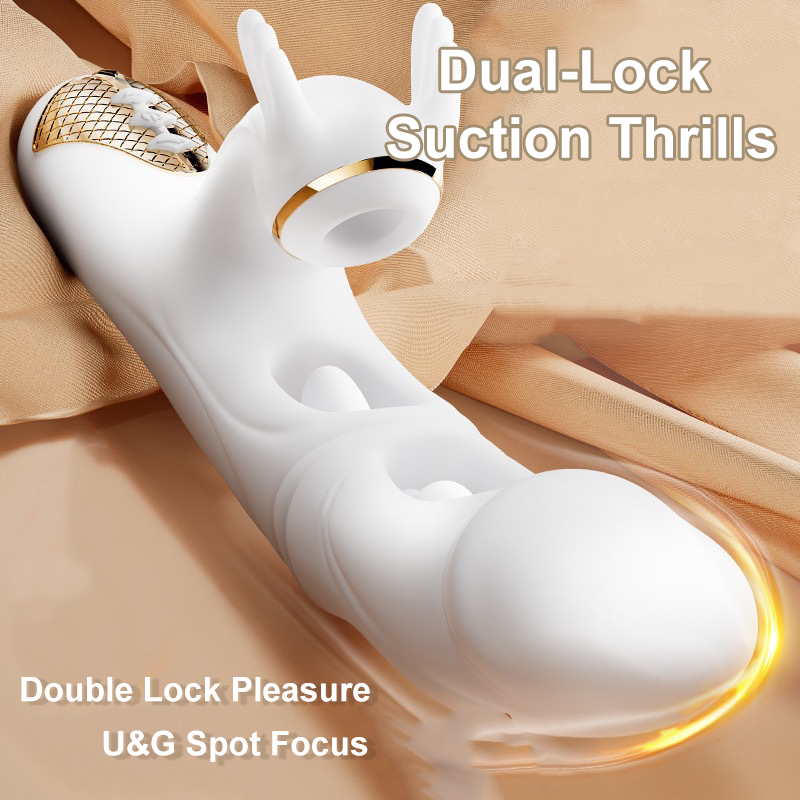 Women's Dual Stimulation Vibrator - G-Spot Insertion & Clit Suction Toy