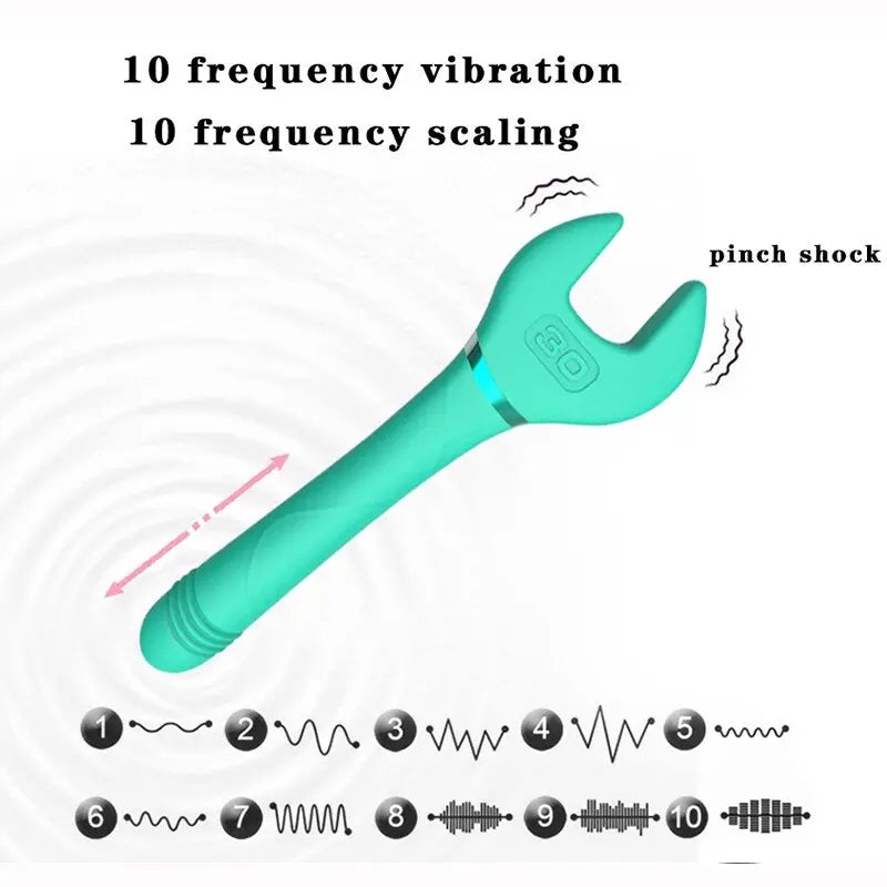 Automatic Retractable Wrench Vibrator for Women - Personal Massage Toy