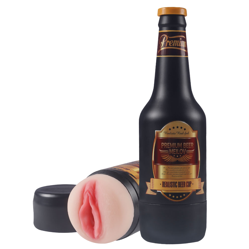 Männlicher Masturbator Erotikspielzeug tragbare Bierflasche