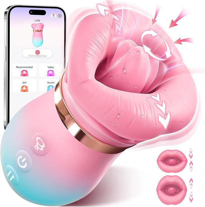 Juguete sexual rosa con vibrador de succión bucal 5 en 1